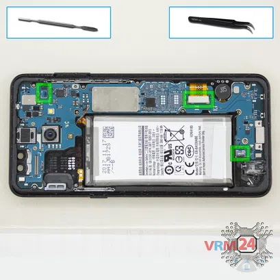 How to disassemble Samsung Galaxy A8 (2018) SM-A530, Step 8/1