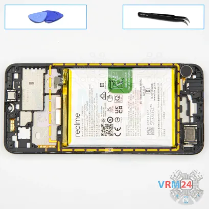 How to disassemble Realme C33, Step 16/1