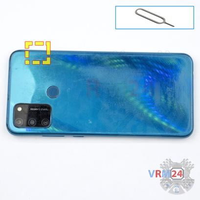 How to disassemble Huawei Honor 9A, Step 2/1
