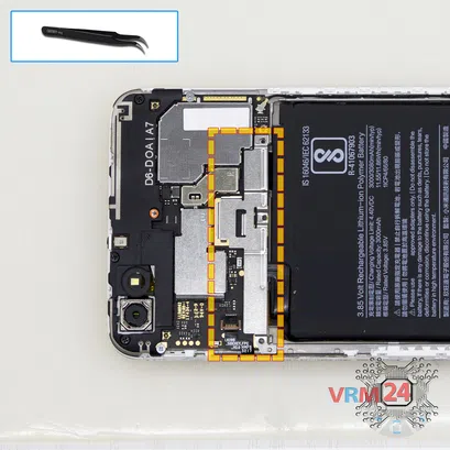 How to disassemble Xiaomi RedMi Note 5A, Step 4/1