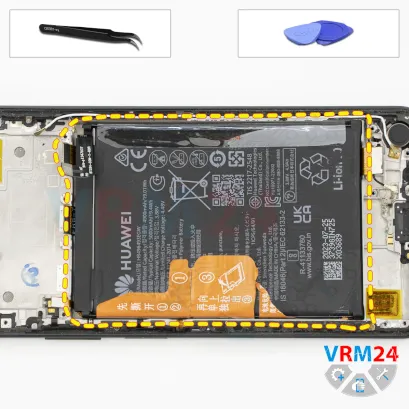 How to disassemble Huawei Nova 11i, Step 15/1