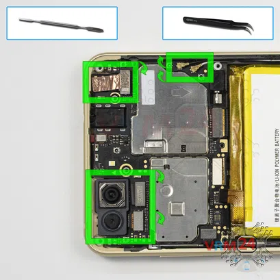 Como desmontar ZTE Blade V9 por si mesmo, Passo 11/1