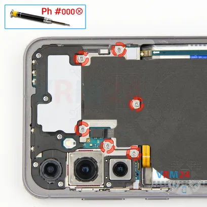 Como desmontar Samsung Galaxy S23 FE SM-S711 por si mesmo, Passo 4/1