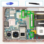 Cómo desmontar Samsung Galaxy Note 20 Ultra SM-N985, Paso 10/1