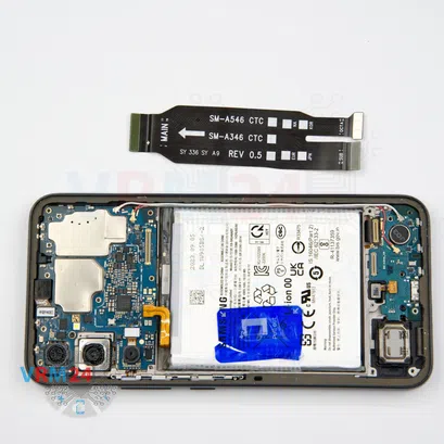 Cómo desmontar Samsung Galaxy A34 SM-A346, Paso 9/2