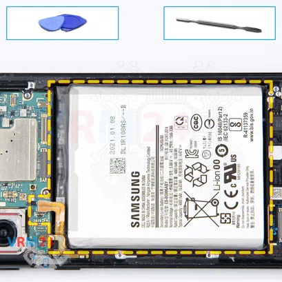 Как разобрать Samsung Galaxy S21 Plus SM-G996, Шаг 13/1