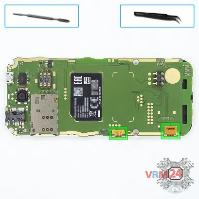 How to disassemble Nokia 225 RM-1011, Step 8/1