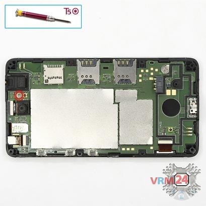 How to disassemble Microsoft Lumia 430 DS RM-1099, Step 5/1