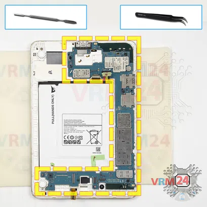How to disassemble Samsung Galaxy Tab A 8.0'' SM-T355, Step 15/1