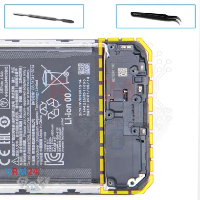 How to disassemble Xiaomi Redmi Note 10 5G, Step 10/1