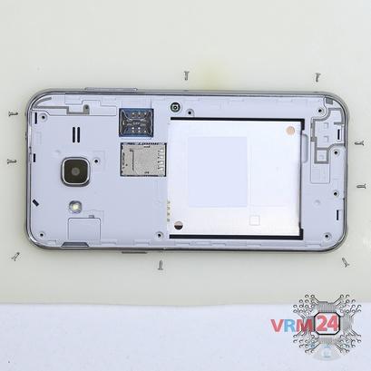 How to disassemble Samsung Galaxy J2 SM-J200, Step 3/2