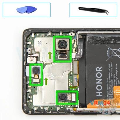 How to disassemble HONOR X9a, Step 17/1