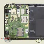 How to disassemble Lenovo Vibe C A2020, Step 9/2