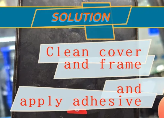 Como limpar a capa e a moldura, aplicar adesivo e colá-las novamente