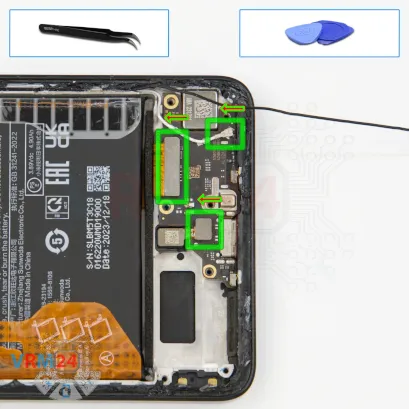 Como desmontar Xiaomi Poco X6 Pro por si mesmo, Passo 12/1