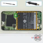 How to disassemble HTC Desire 820, Step 6/1