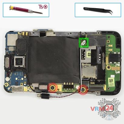 How to disassemble HTC Desire HD, Step 9/1