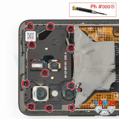 How to disassemble Xiaomi Redmi Note 14, Step 4/1