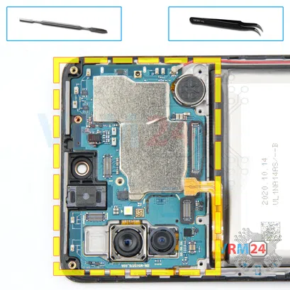 Como desmontar Samsung Galaxy M51 SM-M515 por si mesmo, Passo 13/1