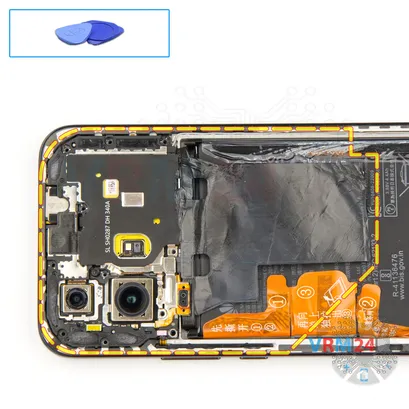 How to disassemble Huawei Nova 11, Step 6/1