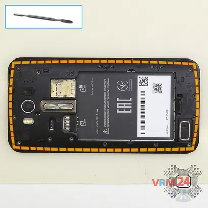 How to disassemble Asus ZenFone 2 Laser ZE500KG, Step 4/1