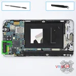 Cómo desmontar Samsung Galaxy Note 3 SM-N9000, Paso 8/1