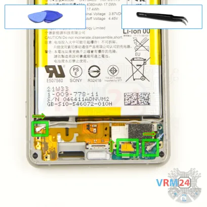 How to disassemble Sony Xperia 5 III, Step 11/1