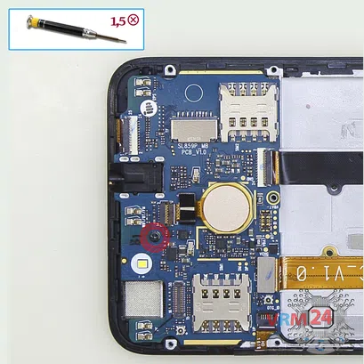 How to disassemble Micromax Canvas Juice 4 Q465, Step 11/1