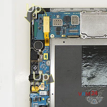 Cómo desmontar Samsung Galaxy Tab 7.7'' GT-P6800, Paso 6/2