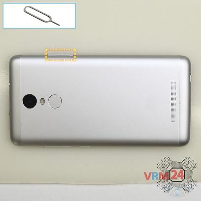How to disassemble Xiaomi RedMi Note 3, Step 1/1
