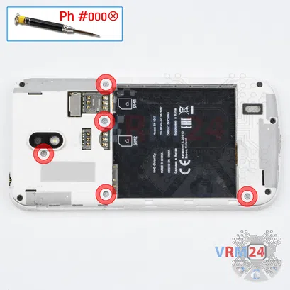 Cómo desmontar Nokia 1 TA-1047, Paso 4/1