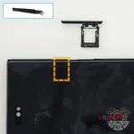 How to disassemble Sony Xperia XZ Premium, Step 1/2