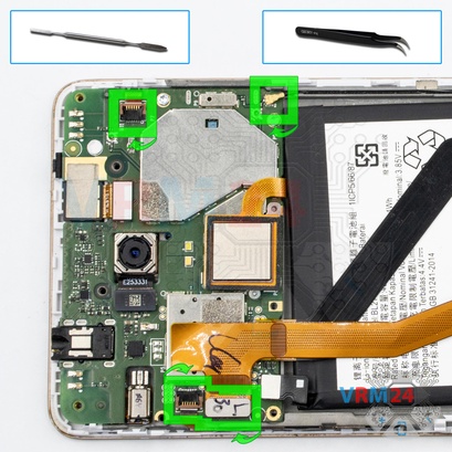 How to disassemble Lenovo K6 Note, Step 12/1