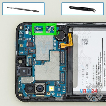 Cómo desmontar Samsung Galaxy A30 SM-A305, Paso 10/1
