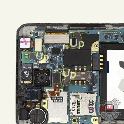 Cómo desmontar Samsung Galaxy R GT-i9103, Paso 8/2