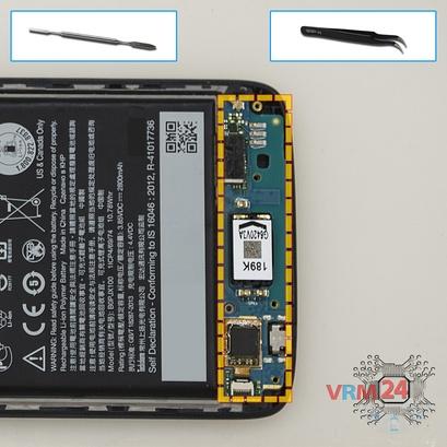 How to disassemble HTC Desire 828, Step 5/1