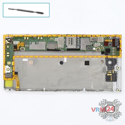 How to disassemble Huawei Ascend G6 / G6-L11, Step 9/1
