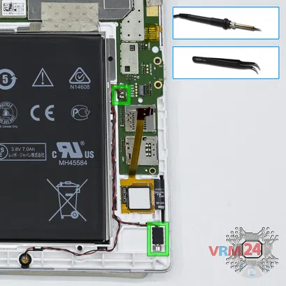 How to disassemble Lenovo Tab 2 A10-70L, Step 7/1