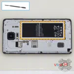 Cómo desmontar Samsung Galaxy Note 4 SM-N910, Paso 3/1