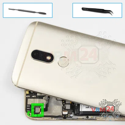 Como desmontar Motorola Moto M TX1663 por si mesmo, Passo 4/1