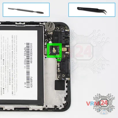 How to disassemble Meizu M8 M813H, Step 9/1