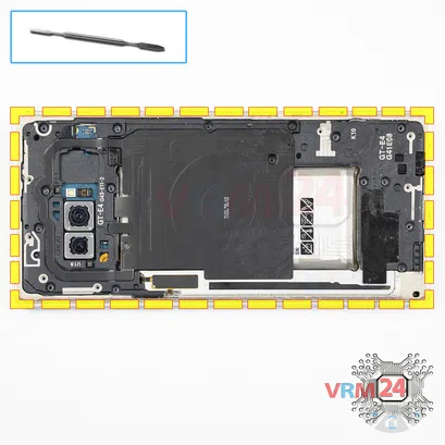 How to disassemble Samsung Galaxy Note 8 SM-N950, Step 6/1