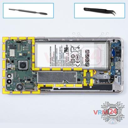 How to disassemble Samsung Galaxy Note FE SM-N935, Step 11/1