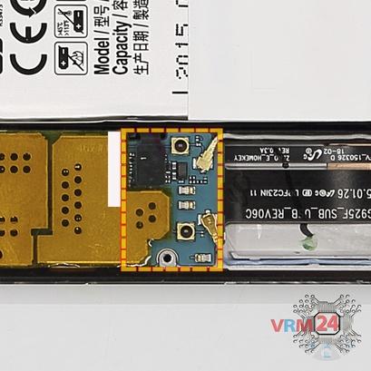How to disassemble Samsung Galaxy S6 Edge SM-G925, Step 7/2