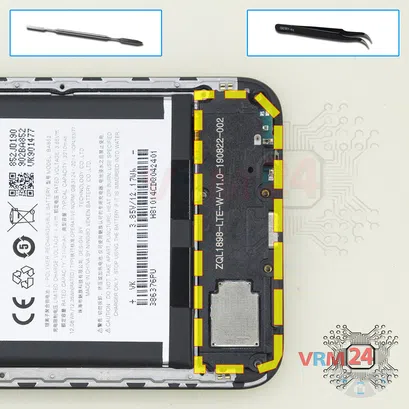 How to disassemble Meizu X8 M852H, Step 7/1