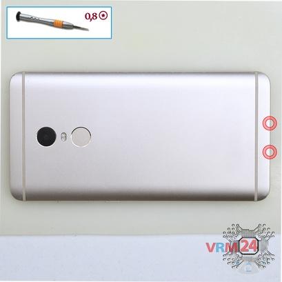 How to disassemble Xiaomi RedMi Note 4, Step 1/1