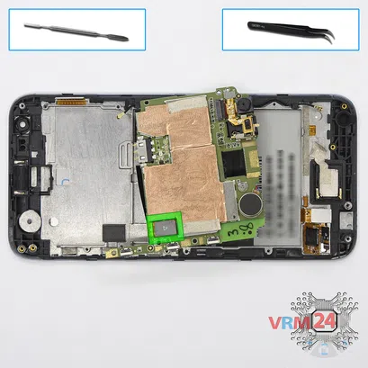 How to disassemble HTC Desire 620G, Step 10/1