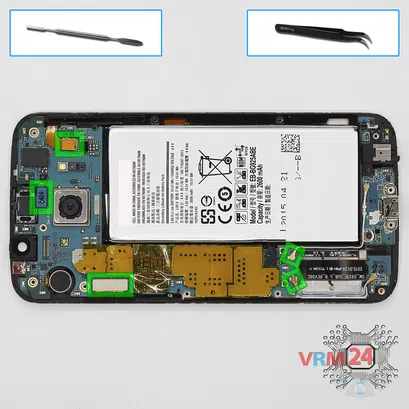 Cómo desmontar Samsung Galaxy S6 Edge SM-G925, Paso 6/1