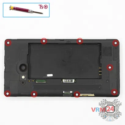 How to disassemble Nokia Lumia 730 RM-1040, Step 3/1