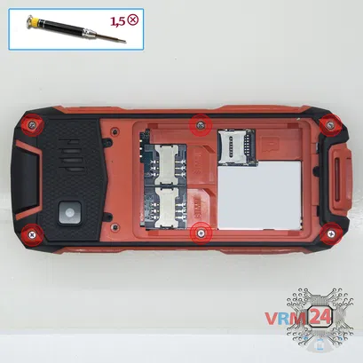 Как разобрать teXet TM-515R, Шаг 4/1